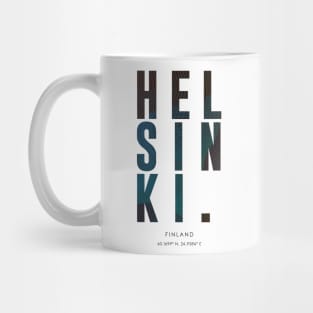 Helsinki City typography Mug